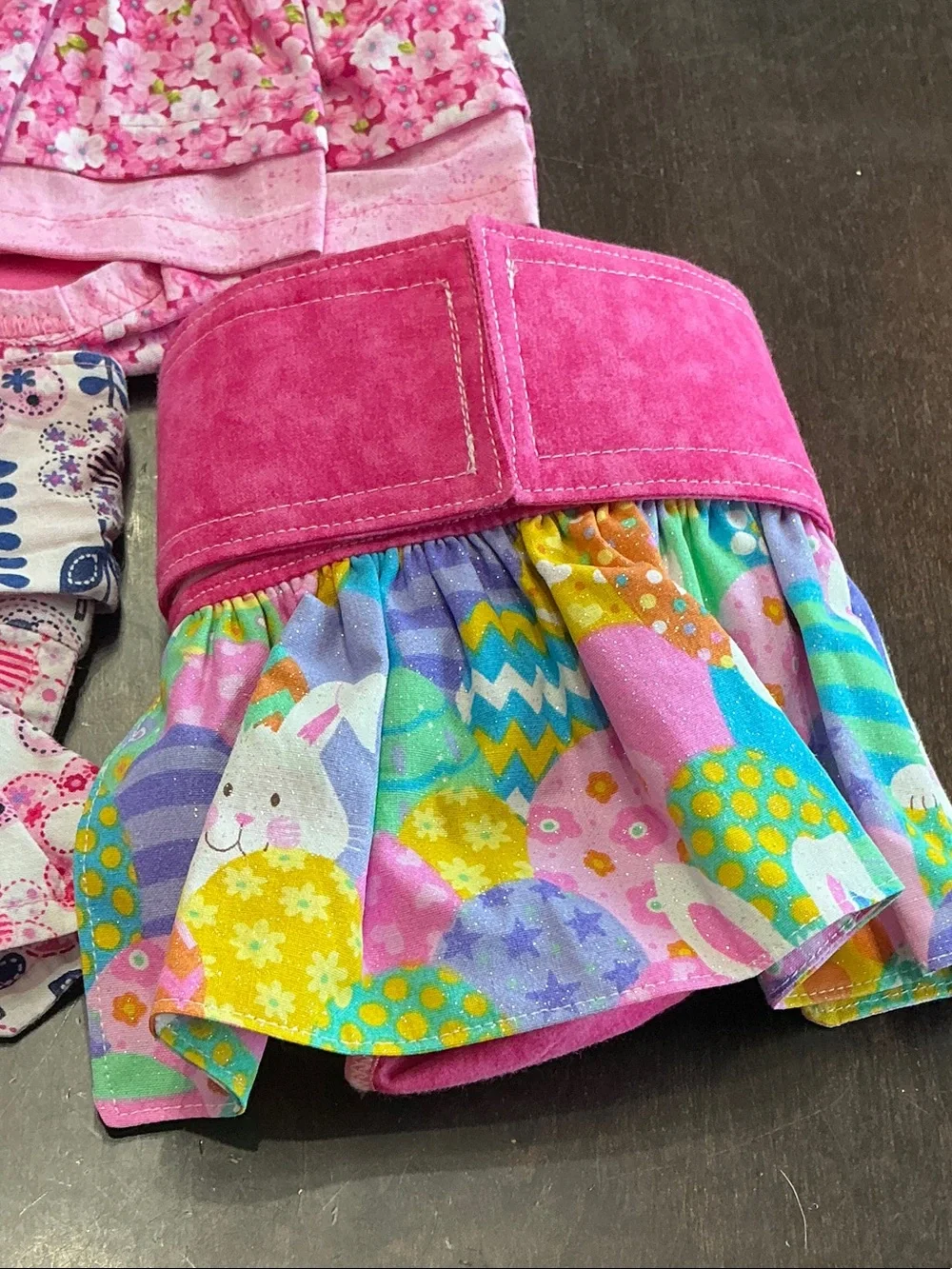 Dog's Pink Floral & Multicolor female diaper Set